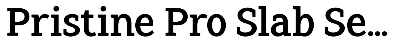 Pristine Pro Slab Semi Bold